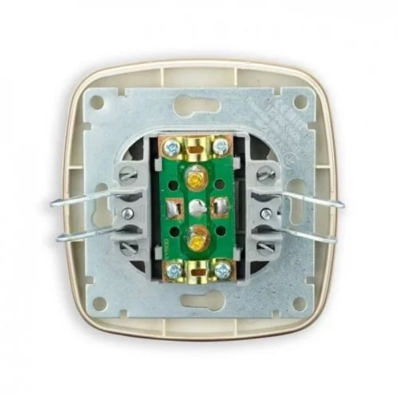 Розетка встроенная ТВ золотая+черная ELA (112-007-0009-040) Horoz Electric