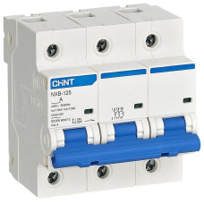 Модульный автоматический выключатель NXB-125 3P D 80A 10kA CHINT 816140