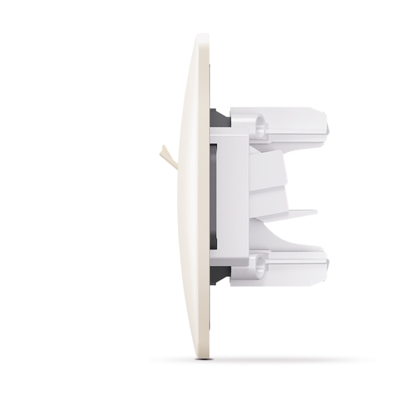 Розетка CAT6+CAT3 подвійна кремова VIDEX BINERA (VF-BNSK2PC6TF3-CR)