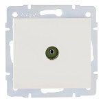 Розетка ТВ краевая Rain Перл.белый 703-3088-130