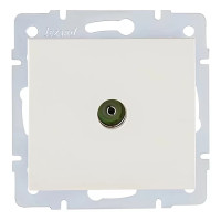 Розетка ТВ краевая Rain Перл.белый 703-3088-130