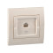 Розетка компьютерная одинарная LEZARD Deriy жемчужно-белая 702-3030-139