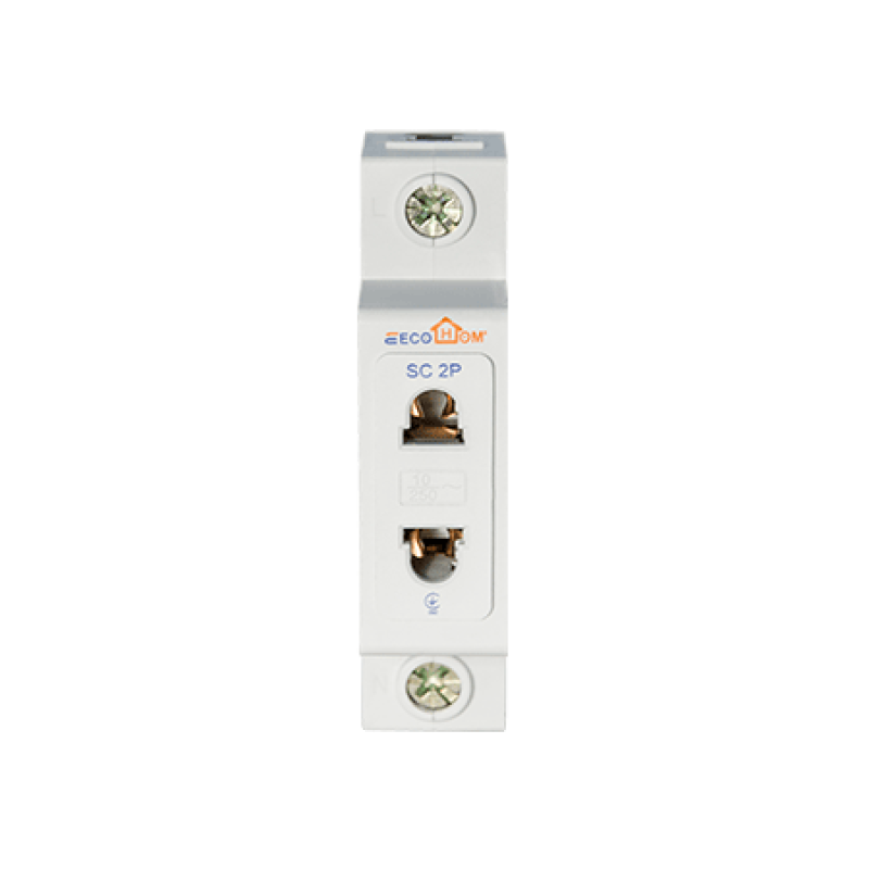 Розетка на DIN-рейку АСКО-УКРЕМ ECO SC 2P ECO080010001