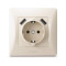 Розетка одинарная + 2USB с/з VIDEX Binera крем (VF-BNSK1GU2-CR)
