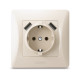 Розетка одинарная + 2USB с/з VIDEX Binera крем (VF-BNSK1GU2-CR)