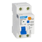 Дифференциальный выключатель NXBLE-63Y 1P+N C10 30мА, эл. тип AC, 4.5kA CHINT 105541