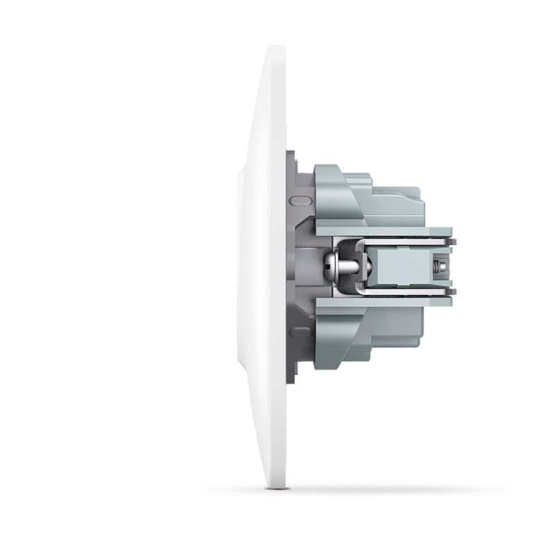 Розетка одинарная б/з VIDEX BINERA белая (VF-BNSK1-W)