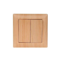 Выключатель 2-кл 3803 PRIMERA сосна LUXEL