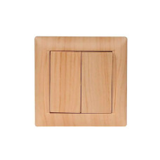 Выключатель 2-кл 3803 PRIMERA сосна LUXEL