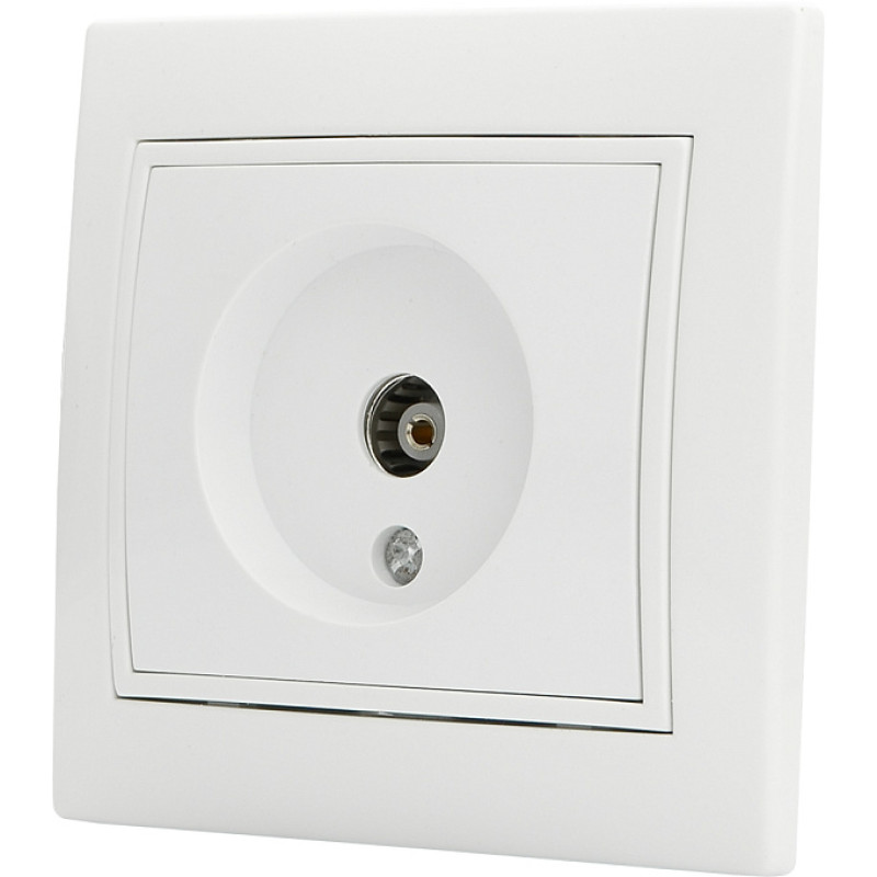 Розетка TV белая РВtvсб-1-Fl-W серия FL, АСКО-УКРЕМ