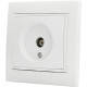 Розетка TV белая РВtvсб-1-Fl-W серия FL, АСКО-УКРЕМ
