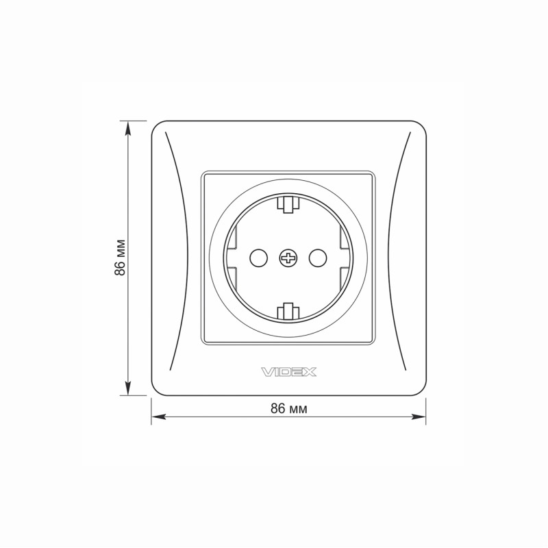 Розетка одинарная с/з VIDEX Binera серебряный шёлк (VF-BNSK1G-SS)