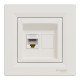 Розетка одинарная компьютерная RJ-45 SCHNEIDER Asfora крем EPH4300123