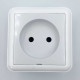 Розетка Nilson Unique белая 1-я без заземления ( 28111015 )