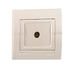 Розетка ТВ конечная LEZARD Deriy жемчужно-біла 702-3030-130