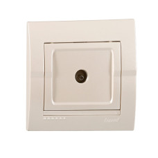 Розетка ТВ конечная LEZARD Deriy жемчужно-біла 702-3030-130