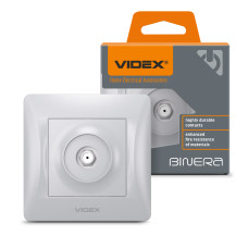 Розетка спутниковая VIDEX Binera серебряный шелк (VF-BNSK1SATE-SS)