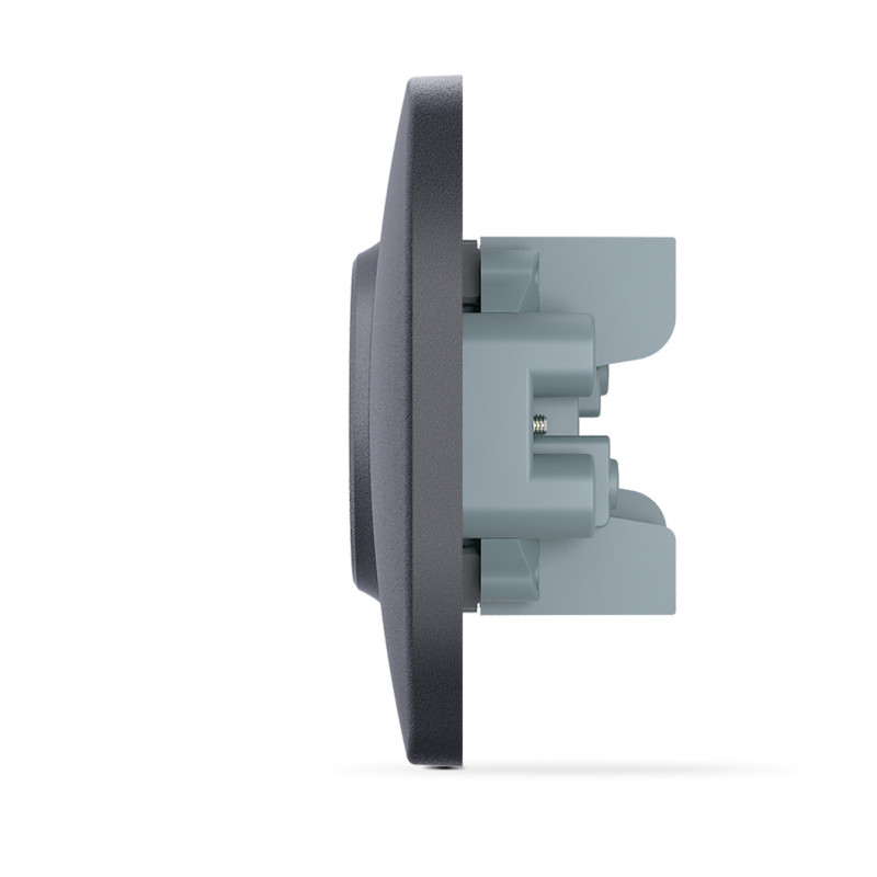 Розетка двомісна б/з VIDEX Binera графіт (VF-BNSK2-BG)