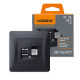 Розетка одинарная компьютерная RJ-45 CAT6 VIDEX Binera графит (VF-BNSK1PC6-BG)