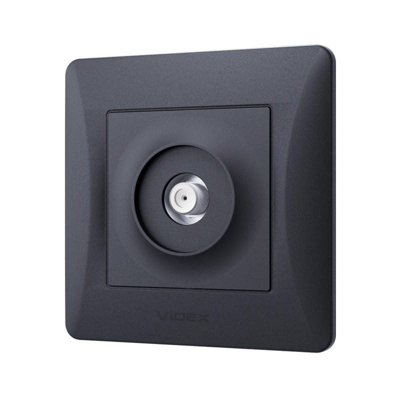Розетка спутниковая VIDEX Binera графит (VF-BNSK1SATE-BG)