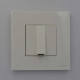 Розетка Zenit белая 1-я каб. выход ( 2CLA220700N1101 )