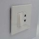 Розетка Zenit белая 1-я каб. выход 1мод. (2CLA210700N1101)