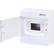Щит наружный распределительный ECT 8PO (8мод.белая дверца) ETI (1101005)
