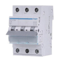 Автоматический выключатель Hager MCN306 С 3p 06А