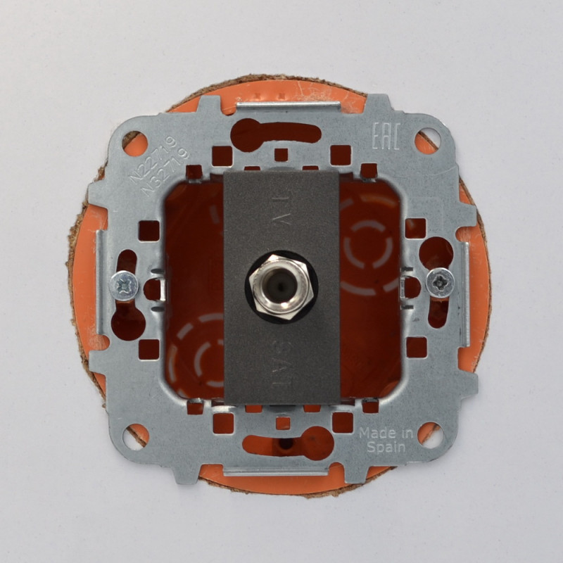 Розетка Zenit антрацит TV SAT F-розєм 1мод. ( 2CLA215000N1801 )