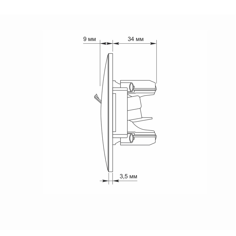 Розетка двухместная компьютерная RJ-45 CAT6 VIDEX Binera черный графит (VF-BNSK2PC6-BG)