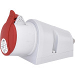 Розетка настенная (силовой разъем) EZ-1653 IP44 (16A, 400V, 3P+N+PE) ETI (4482036)