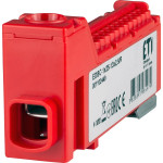 Блок розподільчий EDBC-1x25-13x2,5/R (63A, 1000V AC/1500V DC, IN: 1x25, OUT: 13x2,5;  червоний) ETI 1102449