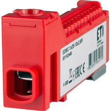 Распределительный блок EDBC-1x25-13x2,5/R (63A, 1000V AC/1500V DC, IN: 1x25, OUT: 13x2,5; красный) ETI 1102449