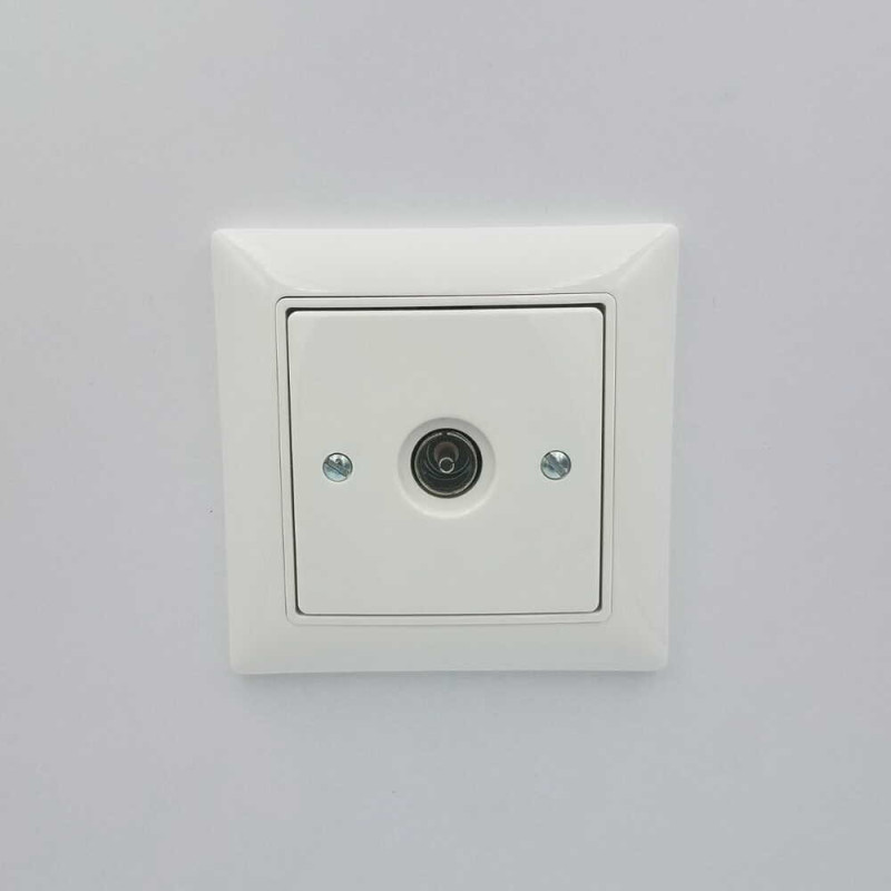 Розетка ABB basic55 біла TV ( 2CKA001724A4276 )