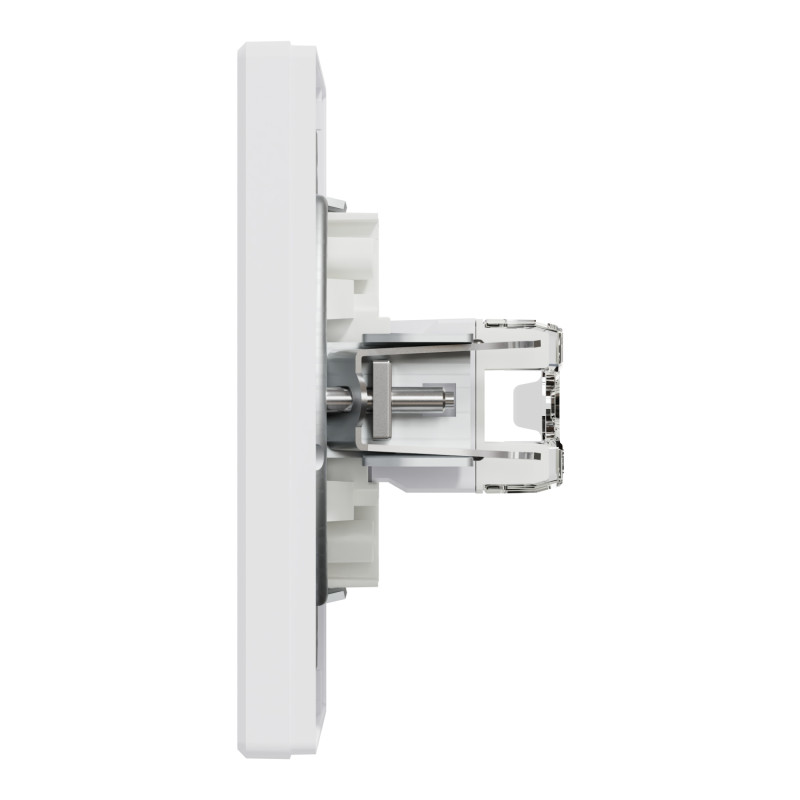 Розетка подвійна комп'ютерна RJ-45 SCHNEIDER Asfora бiла EPH4400121