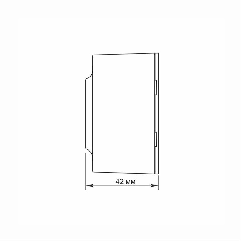 Розетка одинарна накладна з/з чорний графіт VIDEX BINERA (VF-BNS21G-BG)