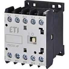 Контактор мініатюрний  CEC 07.4P 230V АС (7A; 4kW; AC3) 4р (4 н.в.) ETI (4641200)