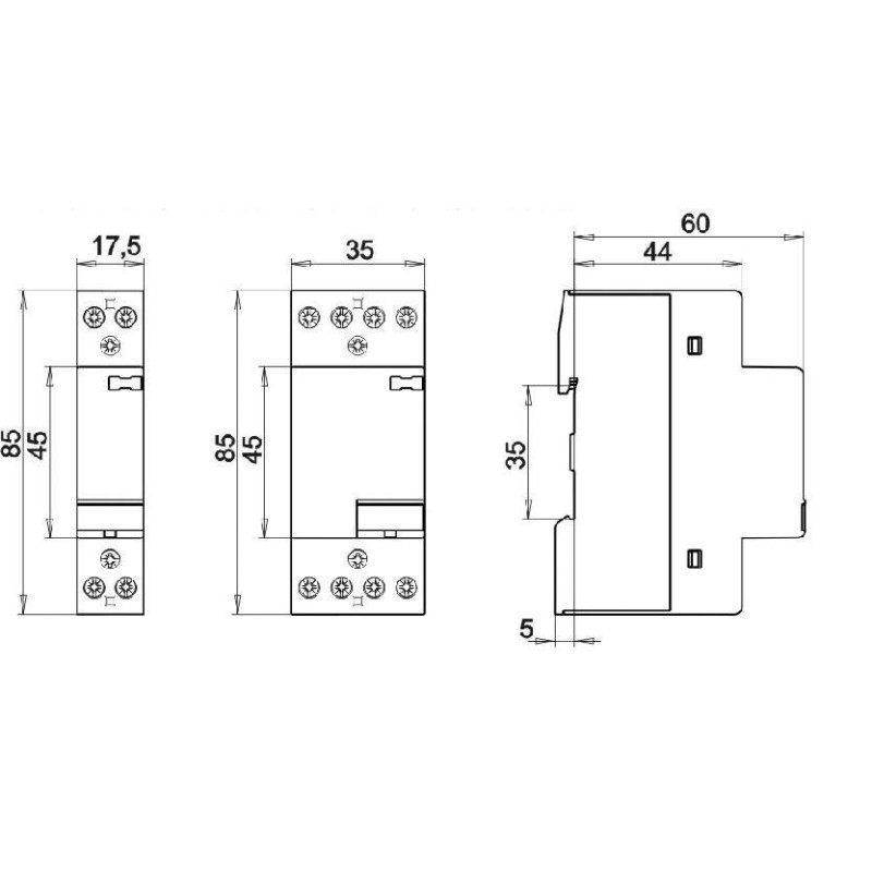 Контактор модульный RD 20-11 24V AC/DC ETI (2464007)