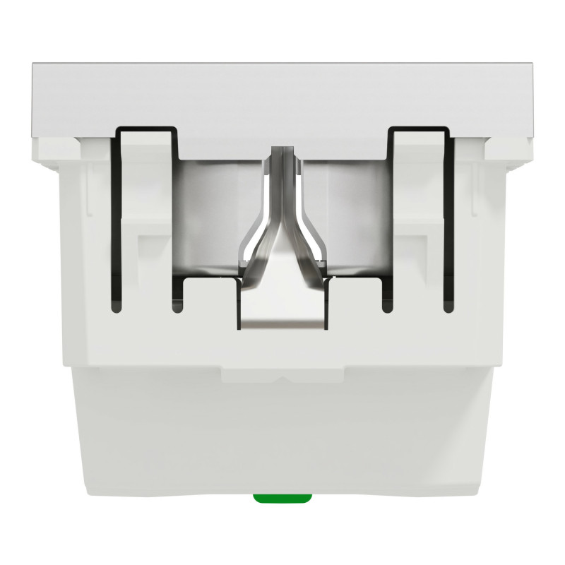 Розетка з з/к і шторками 16А (швидкозатискні клеми) Unica New Schneider Electric алюміній NU305730