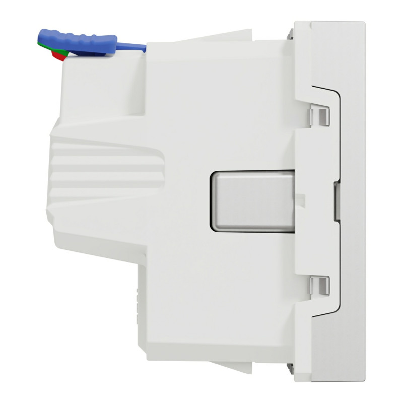 Розетка з з/к і шторками 16А (швидкозатискні клеми) Unica New Schneider Electric алюміній NU305730