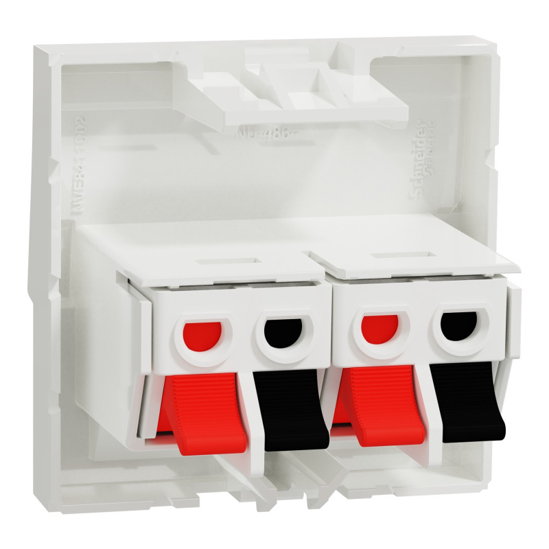 Аудиорозетка (2 модуля) Unica New Schneider Electric белый NU348618