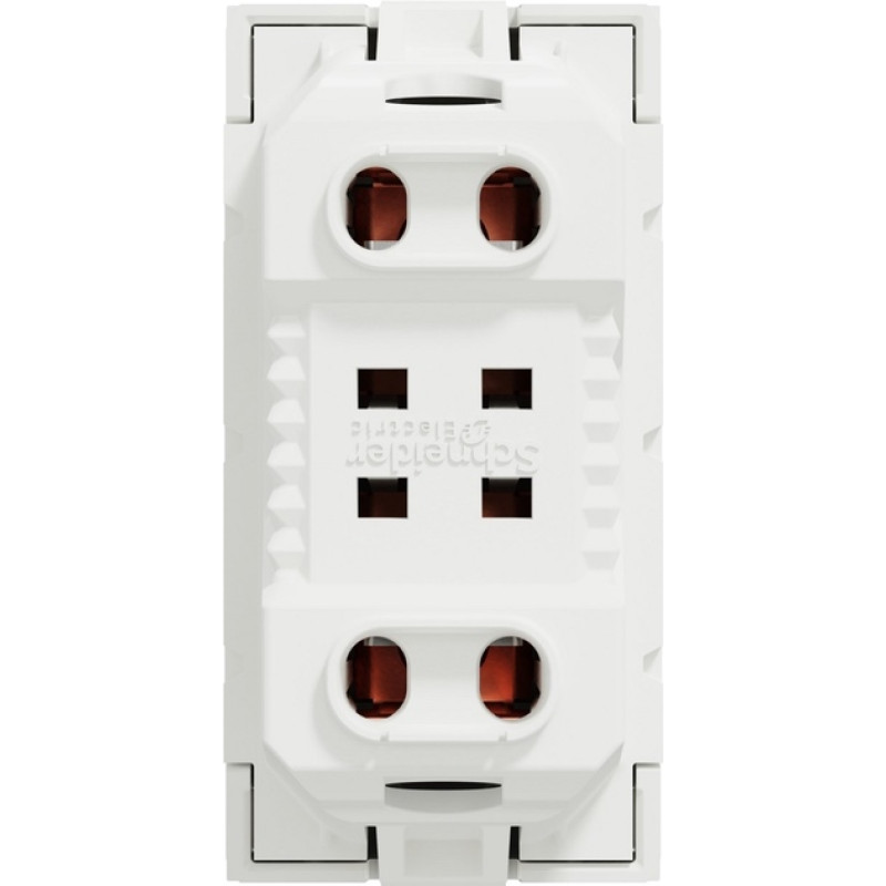 Розетка без ж/к со шторками 16А 1 модуль Unica New Schneider Electric белая NU303118