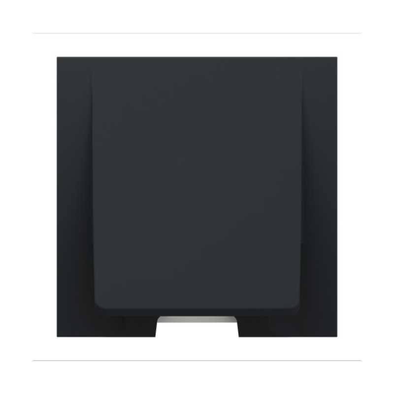 Вывод кабеля до 12мм (2 модуля) Unica New Schneider Electric антрацит NU386254