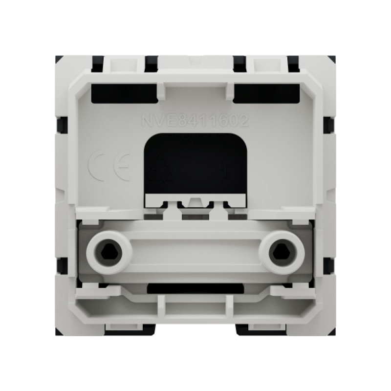 Вывод кабеля до 12мм (2 модуля) Unica New Schneider Electric антрацит NU386254