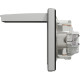 Розетка с заземлением, зах. шторками и крышкой IP44 Asfora Schneider Electric алюминий EPH3100361