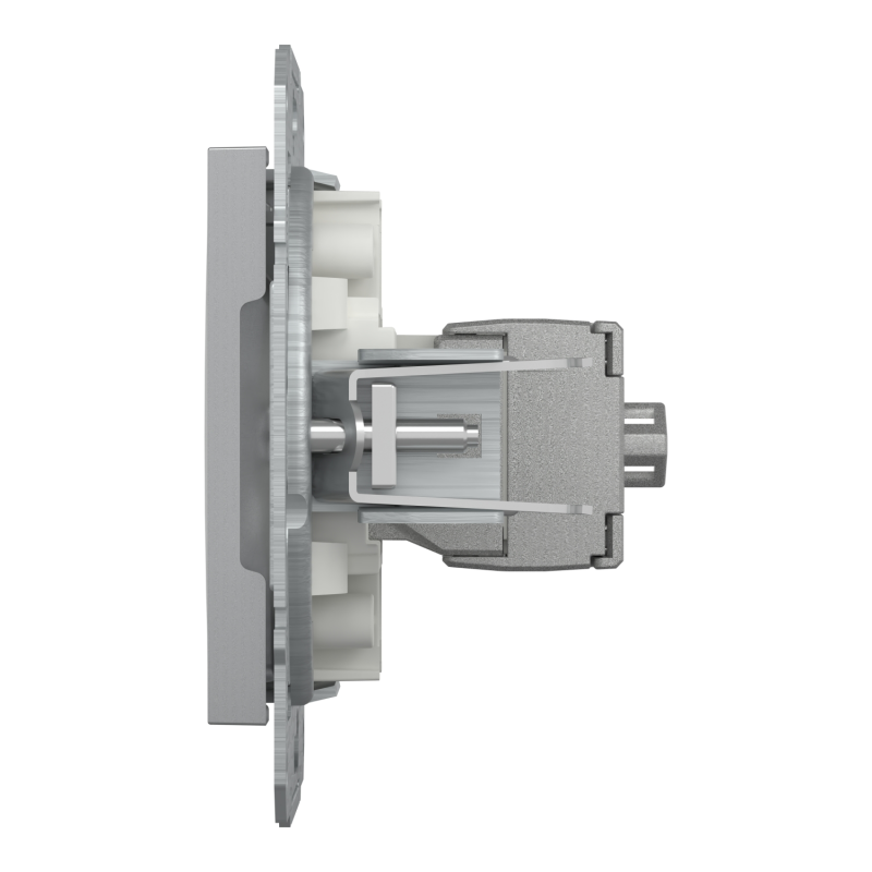 Розетка компьютерная 5e STP Asfora Schneider Electric алюминий EPH5000161