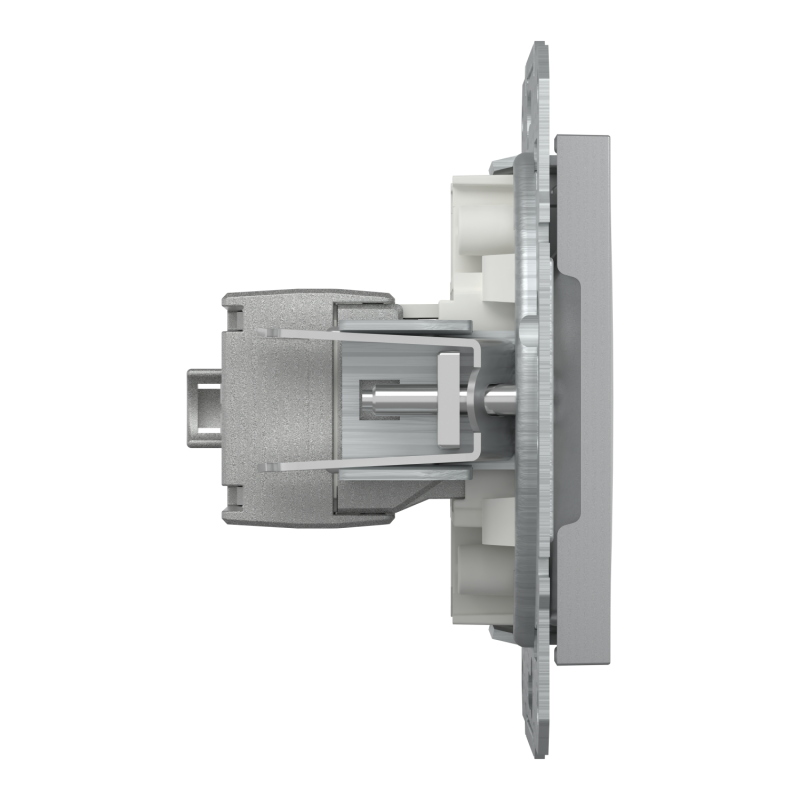 Розетка компьютерная 5e STP Asfora Schneider Electric алюминий EPH5000161