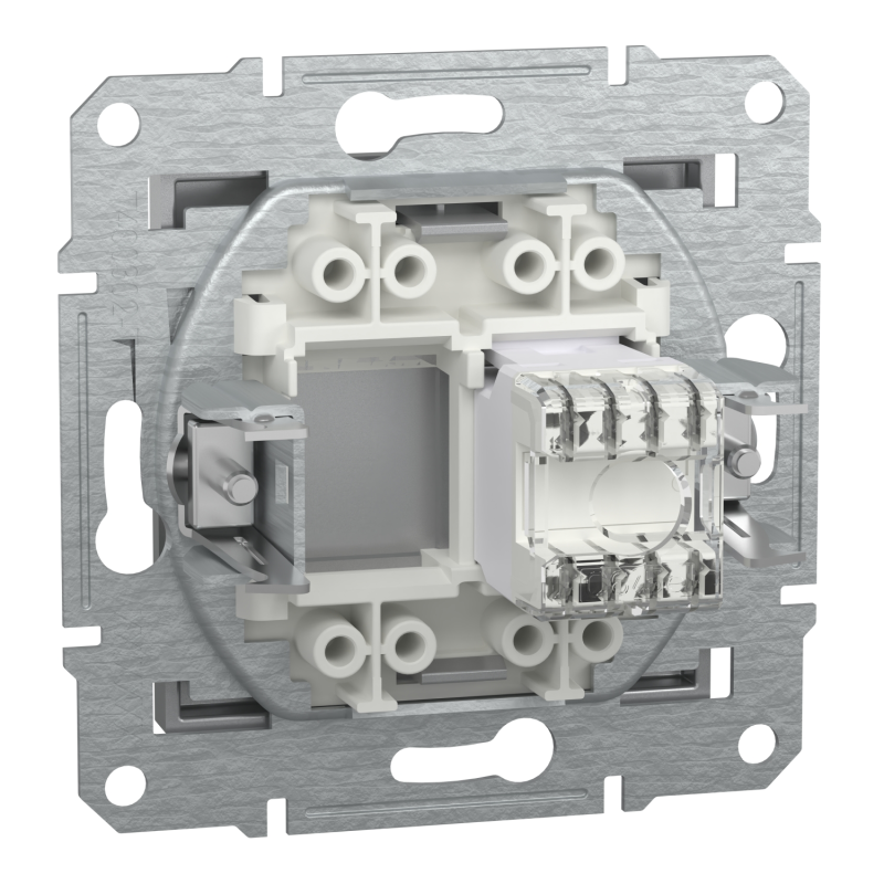 Розетка компьютерная 6e UTP Asfora Schneider Electric алюминий EPH4700161