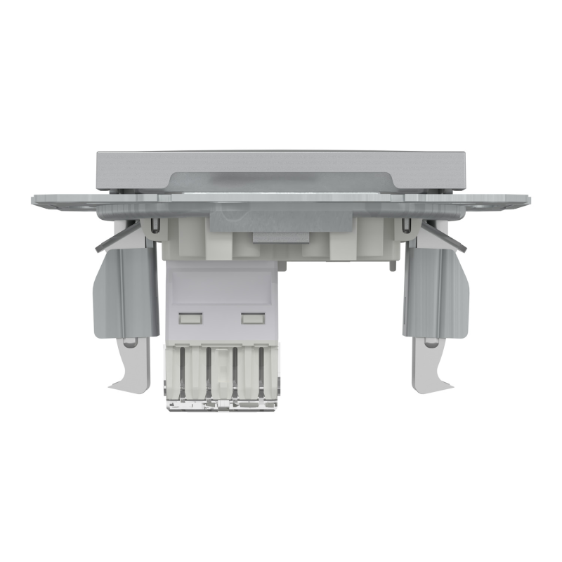 Розетка компьютерная 6e UTP Asfora Schneider Electric алюминий EPH4700161