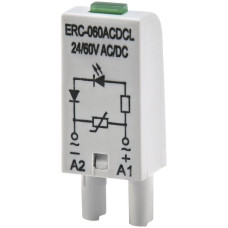 Дополнительный модуль защиты/индикации ERC-060ACDCL (Uc= 24...60V AC/DC) ETI (2473041)